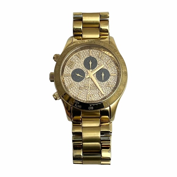 Authentic Michael Kors Ladies Layton Glitz Chronograph Watch MK 5830 - Picture 1 of 5